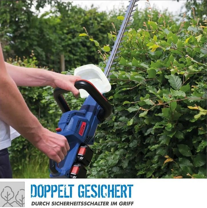 Güde Akku-Heckenschere HS 36-302-30 mit 2x Akkupack und Schnellladegerät