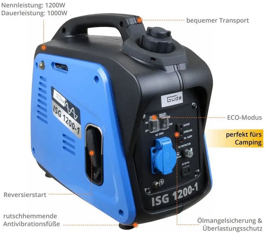Güde Inverter-Stromerzeuger ISG 1200-1 - Modell 2025