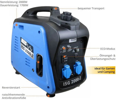 Güde Inverter-Stromerzeuger ISG 2000-2 - Modell 2025