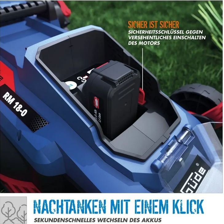 Güde Akku-Rasenmäher RM 18-401-23  - inkl. Akku und Ladegerät