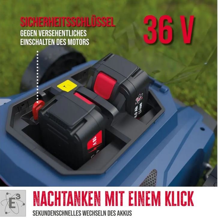 Güde Akku-Rasenmäher RM 36-402-30.37  inkl. 2x Akku und 1x Doppelladegerät