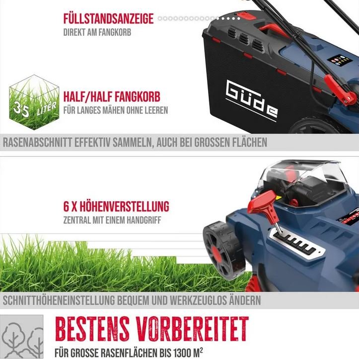Güde Akku-Rasenmäher RM 36-0.37 - Modell 2025