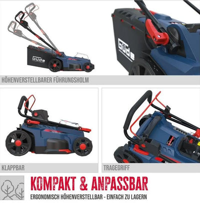 Güde Akku-Rasenmäher RM 36-402-30.37 - Modell 2025 inkl. 2x Akku und 1x Doppelladegerät