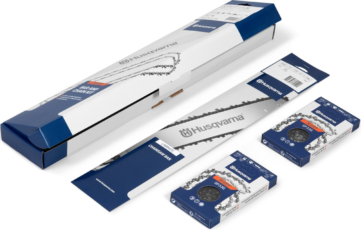 Husqvarna Ersatz-Set Kit SP33G 56 TG / .325  / 1,3 mm HM 2 Ketten und 1 laminierte Schiene
