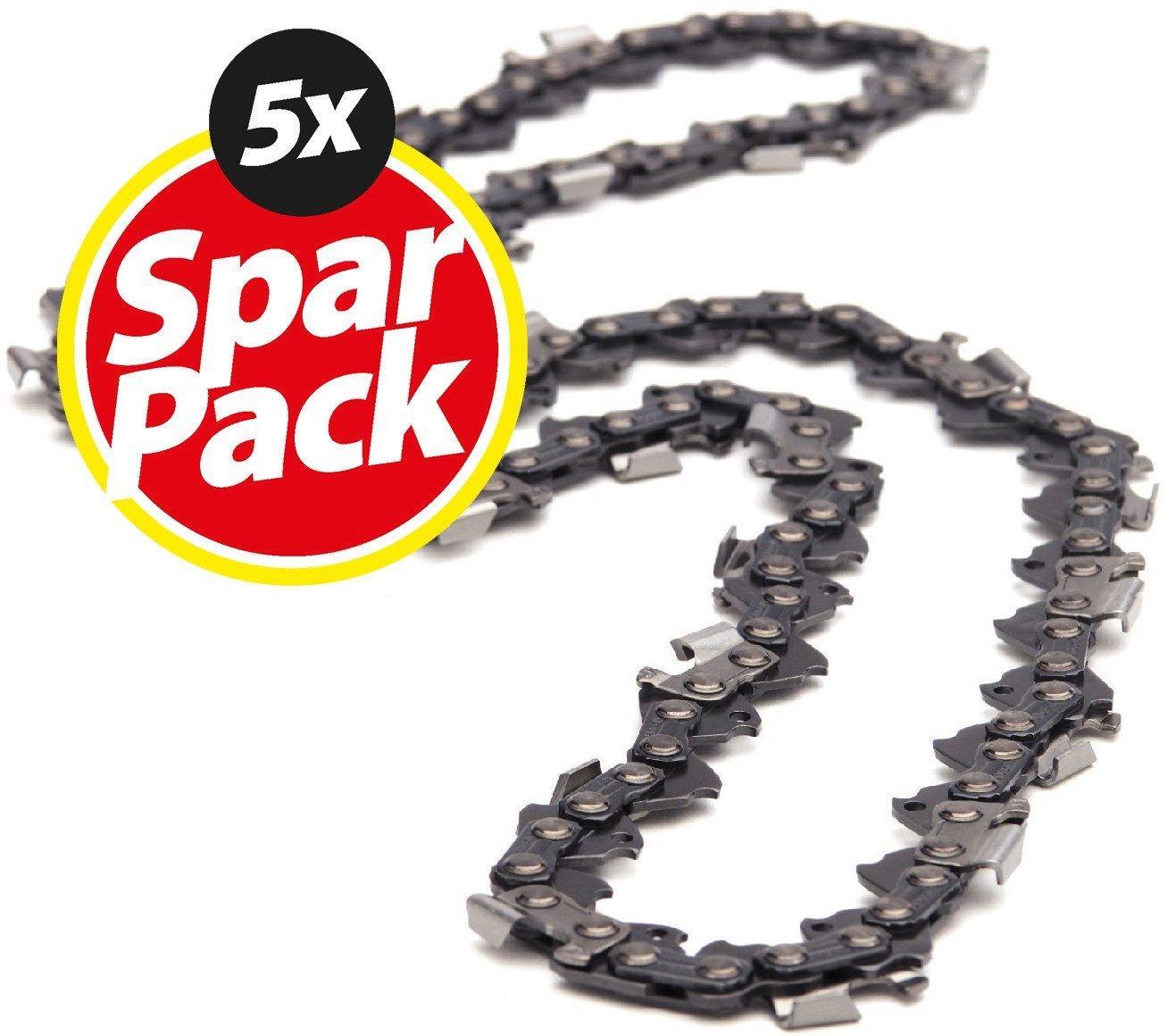 Husqvarna Sägekette 3/8" H37, 1,3 mm, 40TG, 25 cm - 5er SparPack - MotorLand.at