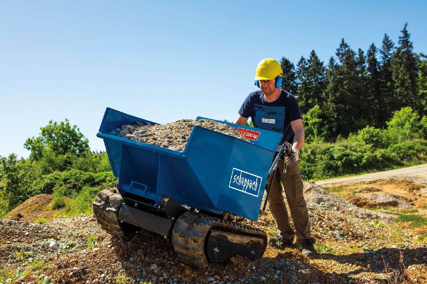 Scheppach Motorisierter Mini Raupendumper DP 5000