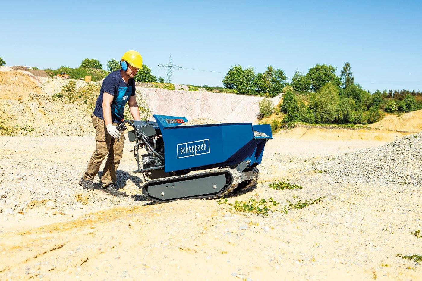 Scheppach Motorisierter Mini Raupendumper DP 5000