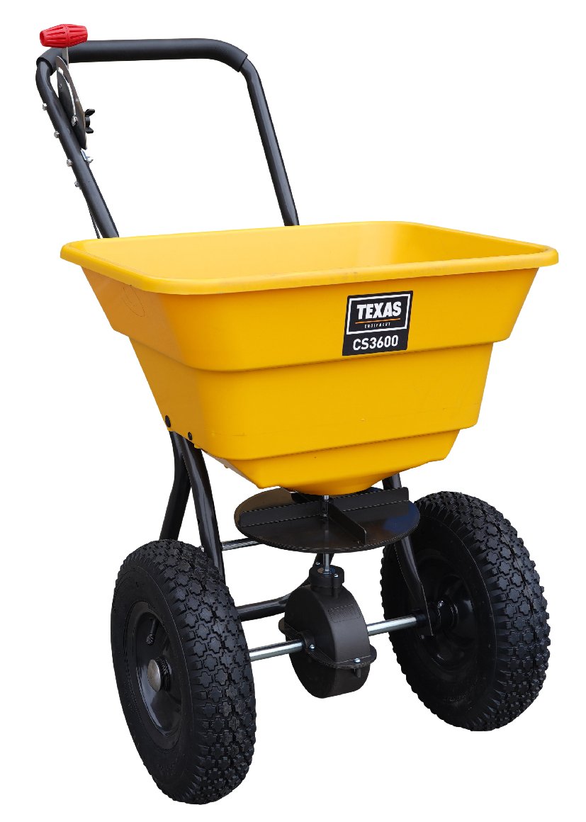 Texas Zentrifugalstreuer / Handstreuwagen CS 3600 inkl. Abdeckung