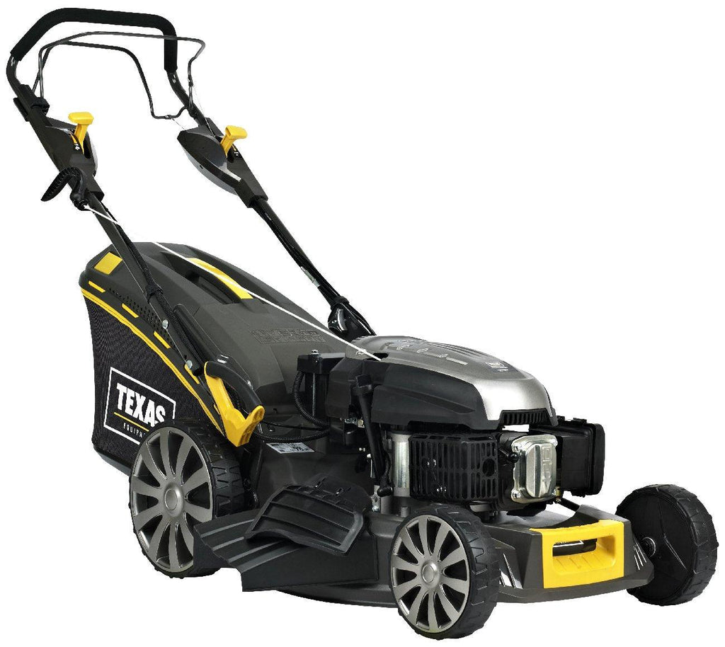 Texas Benzin-Rasenmäher mit Radantrieb Premium 5370TR/WE 4-in-1 inkl. Mulching - Modell 2023 - MotorLand.at
