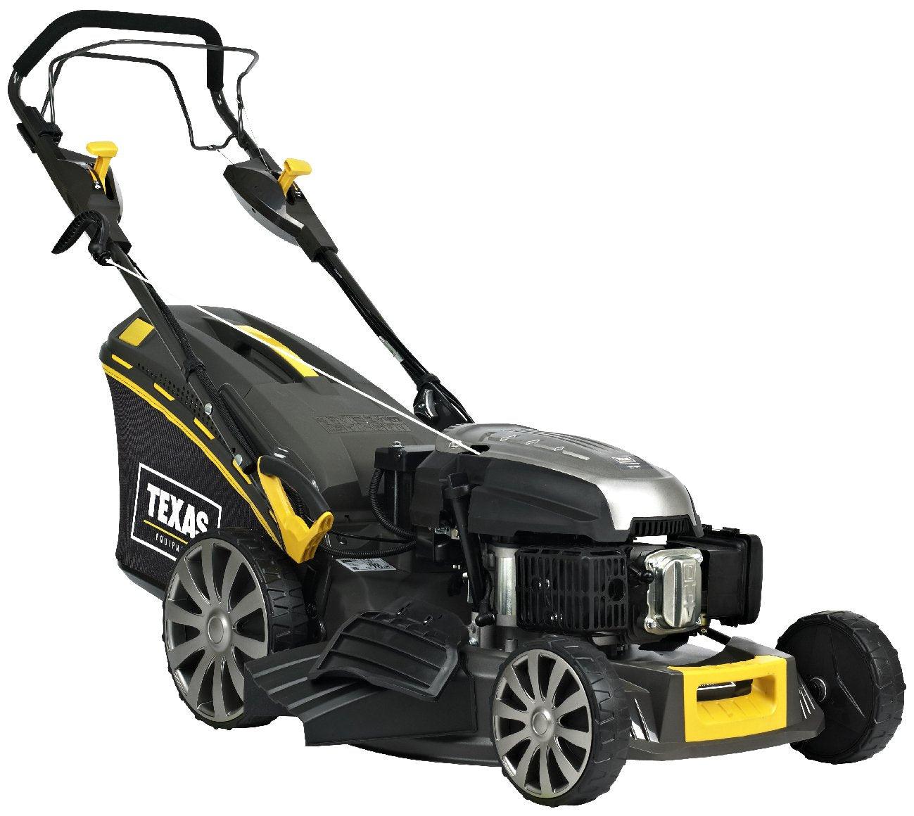 Texas Benzin-Rasenmäher mit Radantrieb Premium 5370TR/WE 4-in-1 inkl. Mulching - Modell 2023 - MotorLand.at